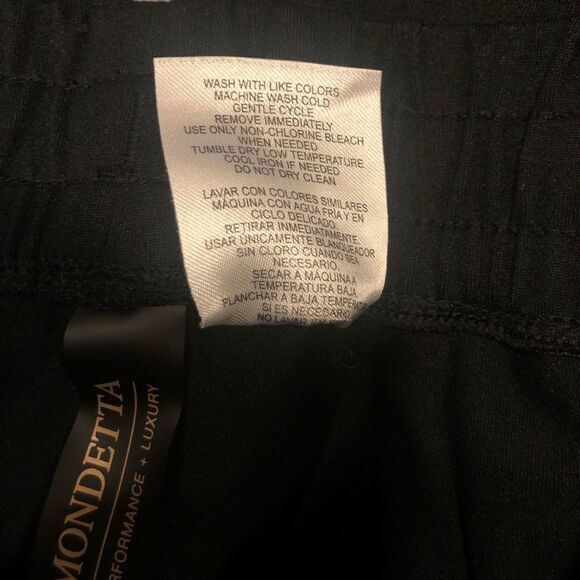 MONDETTA SHORTS, BLACK, Drawstring waist Size S - Picture 4 of 4